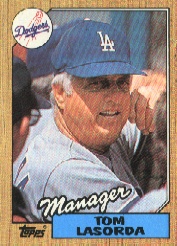 1987 Topps Baseball Cards      493     Tom Lasorda MG